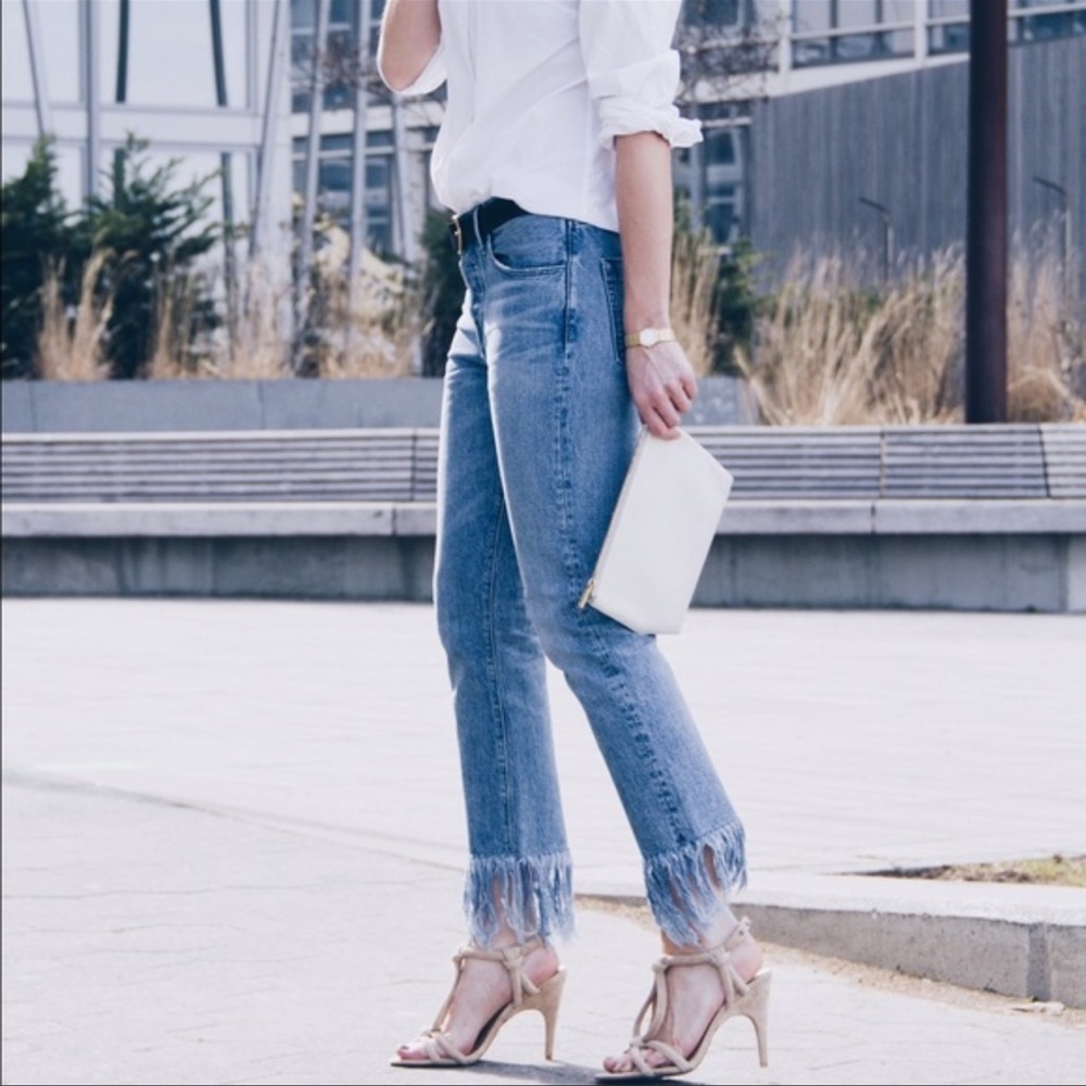 3x1 fringe denim